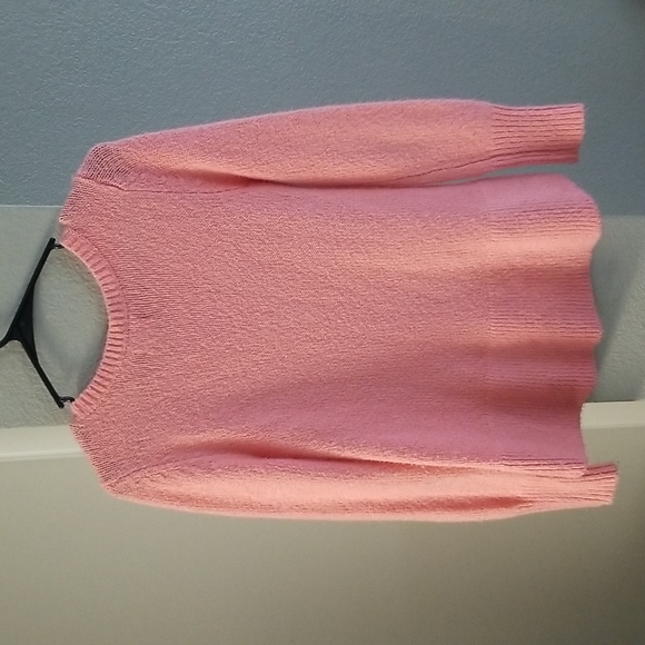 Lou & Grey Peach Crew Neck Fuzzy Sweater Size Small - Picture 3 of 7